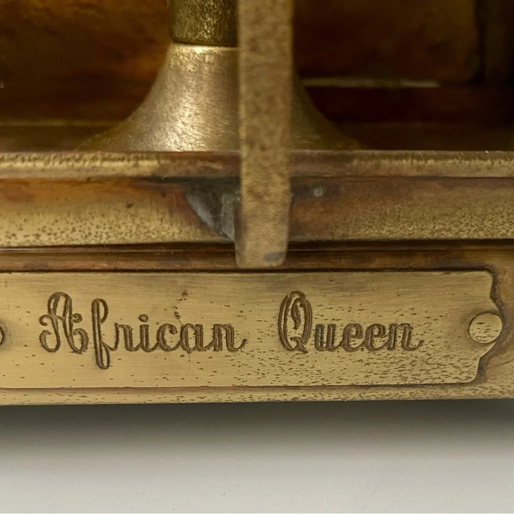 Vintage rare African Queen brass ship lantern